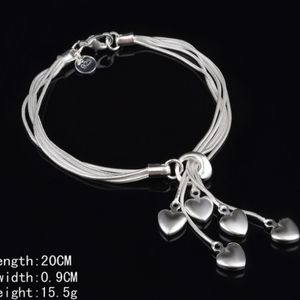 Dangling Hearts Bracelet